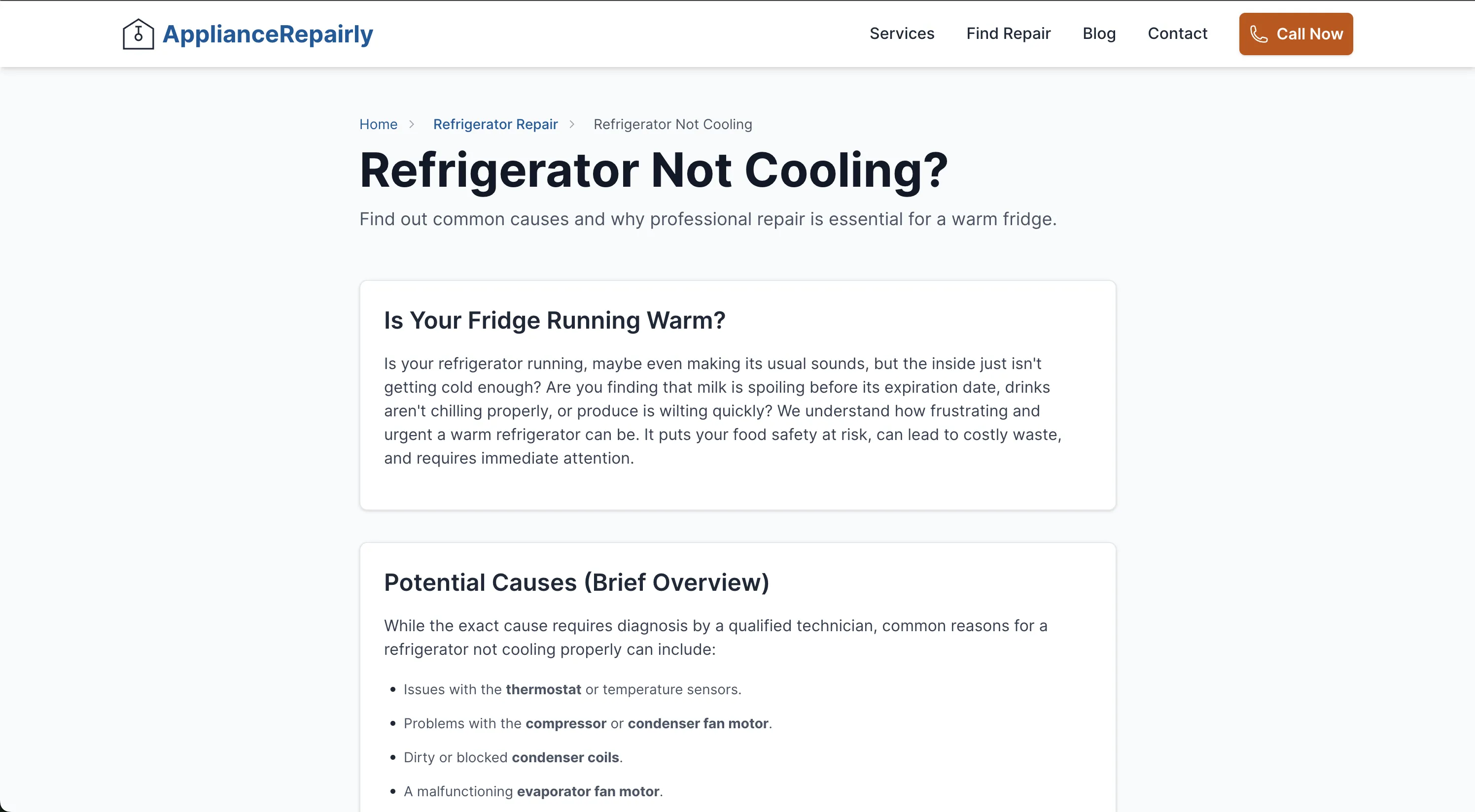 Refrigerator problem image