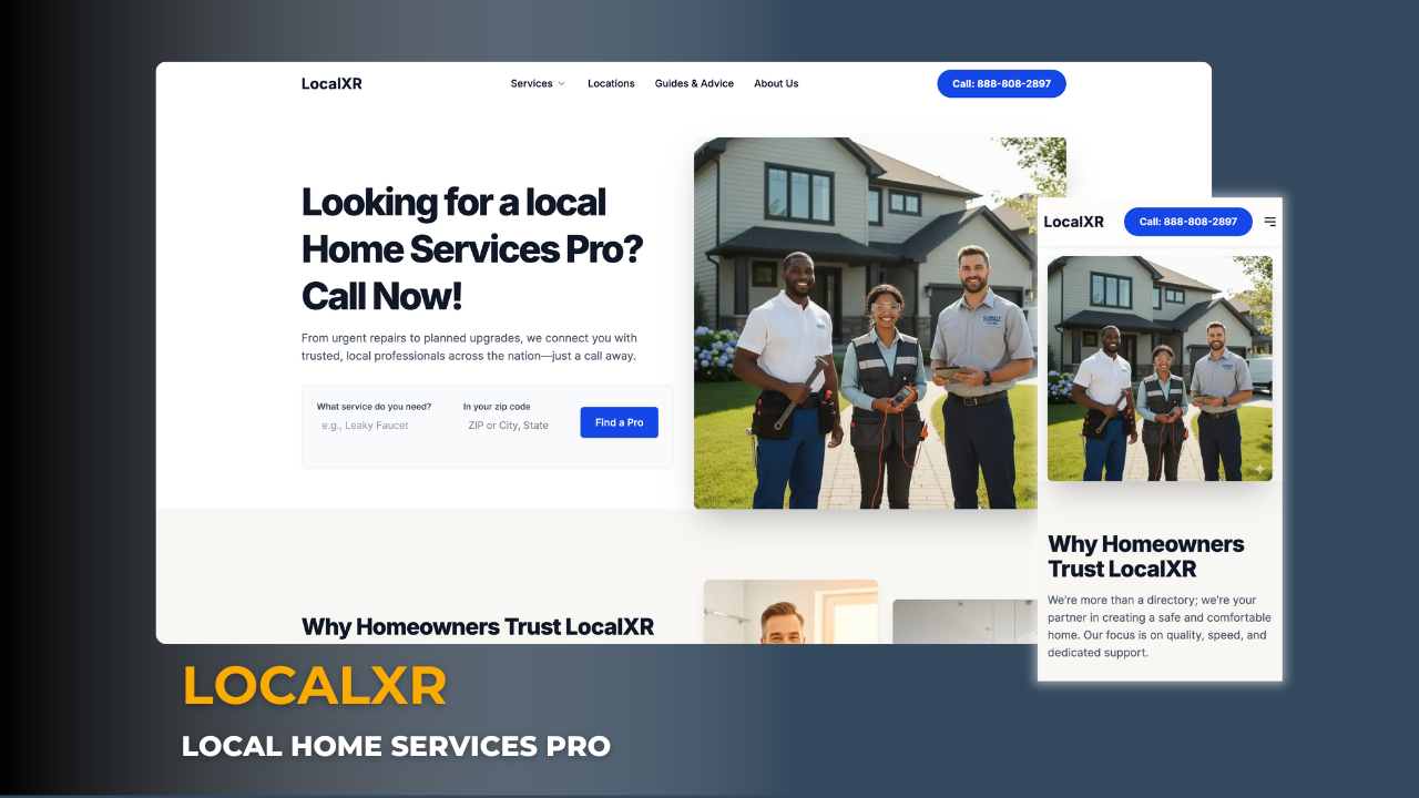 LocalXR - Home Services Marketplace Cover