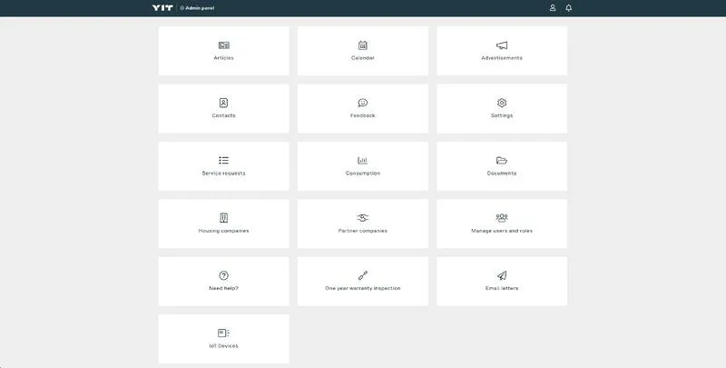 Yit plus - Admin page | Yit plus